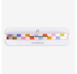 Pulsera de tela "Profe molas mucho"