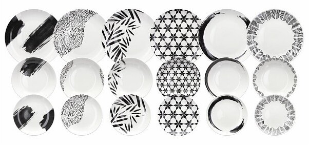 Vajilla de mesa de porcelana de Tognana - 18 piezas