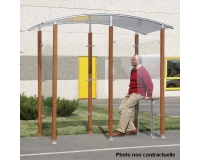 Abri fumeurs bois Modèle en isolé 6 m²