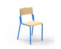 Chaise école Fabiano en hêtre H 38 cm Taille T4 - primaire (P1/P2)