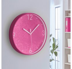 Reloj de pared silencioso Leitz WOW - 29 - Fucsia