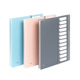 Trieur extensible 12 compartiments A4 - polypropylène - MINERAL VIQUEL  - Coloris assortis