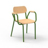 Fauteuil professeur Livorno avec accoudoires