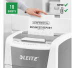 Destructeur Leitz IQ Auto+ Office 300 P4 - coupe croisée