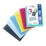 Protège-documents Viquel polypropylène translucide personnalisable A4 100 pochettes - 200 Vues – couleurs assorties