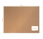 Tablero de anuncios de corcho Nobo Impression Pro de 1200x900 mm