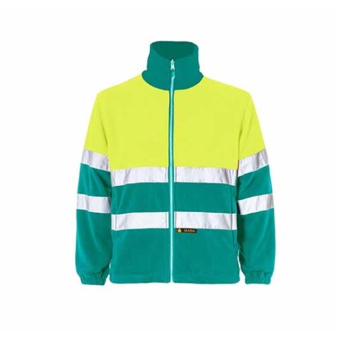 Polar alta visibilidad bicolor talla M - Verde claro