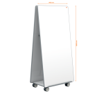 Système de tableaux blancs mobile et collaboratif Move & Meet - 1800x900mm - Nobo