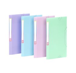 Chemise à élastiques 3 rabats Travel Pocket - RAINBOW PASTEL VIQUEL  - Coloris assortis