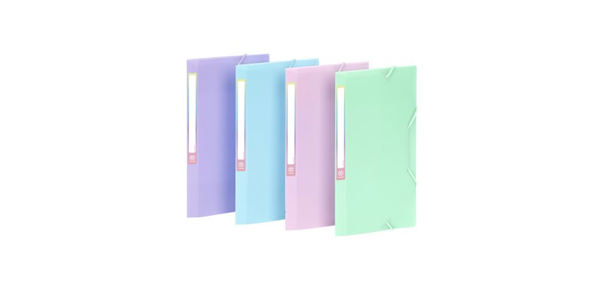 Chemise à élastiques 3 rabats Travel Pocket - RAINBOW PASTEL VIQUEL  - Coloris assortis