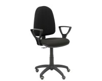 Ayna brazos fijos ruedas parquet tapizado
 - Negro