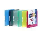 Classeur 4 anneaux plastifié Viquel Propyglass A4 - Dos 2,5 cm couleurs assorties