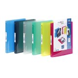 Classeur 4 anneaux plastifié Viquel Propyglass A4 - Dos 2,5 cm couleurs assorties