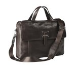 Lederen business tas met laptopvak 15,6"

