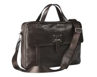 Lederen business tas met laptopvak 15,6"
