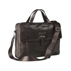 Lederen business tas met laptopvak 15,6"
