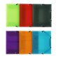 Chemise à élastique 3 rabats plastique Propyglass Viquel 17 x 22 cm - couleurs assorties