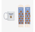 Kit Taza + Calcetines "Modo chill on, drama off" Talla 42-46