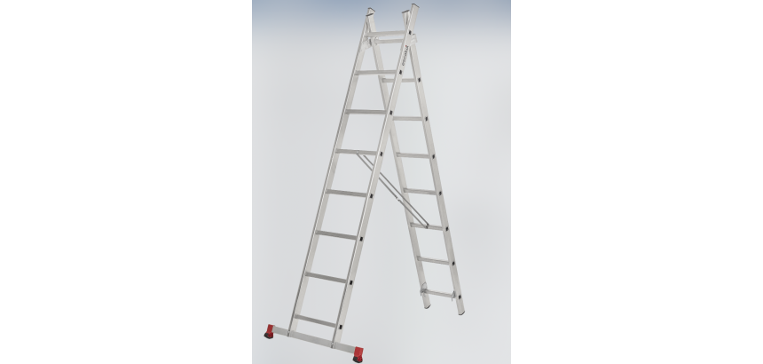 Echelle transformable 2x8 échelons