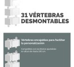Vértebra Organización Cables Extensible