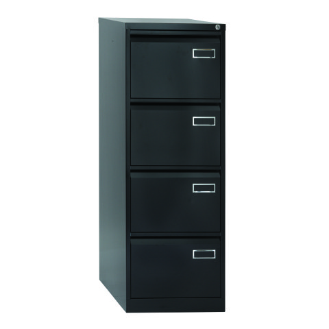 Archivador monoblock-montado PSF4 Bisley cajones folio-A4 62cm - Negro - Negro