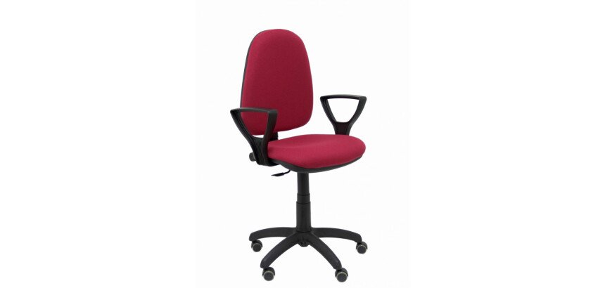 Silla de oficina Ayna brazos fijos ruedas parquet tapizado
