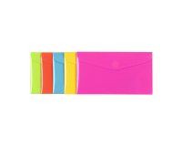Pochettes de rangement à scratch Viquel Happy Fluo  22 x 12,5 cm