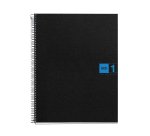Notebook The Original, Couverture souple, A4, quadrillage 5x5 mm, 80 feuilles de 1 couleur, Miquelrius, Bleu.
