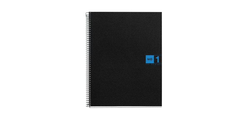 Notebook The Original, Couverture souple, A4, quadrillage 5x5 mm, 80 feuilles de 1 couleur, Miquelrius, Bleu.
