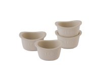 Berghoff 4-delige set vierkanten ramekins 0,30L