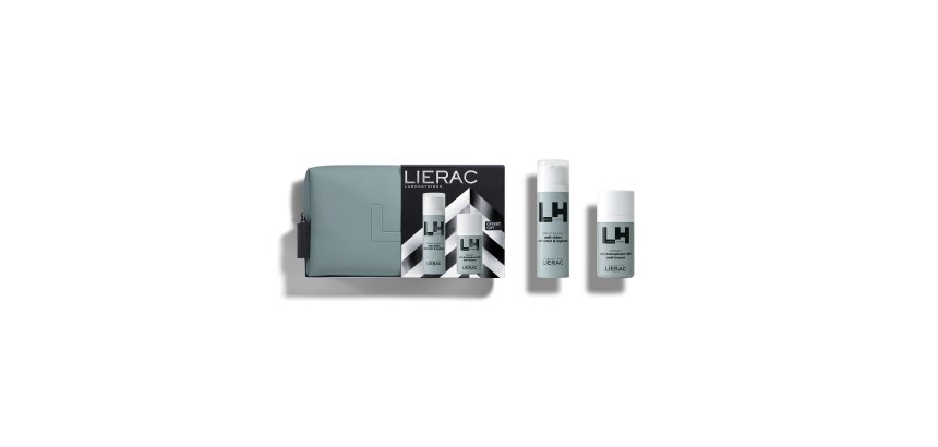 Coffret cadeau homme Lierac Fluide Anti-Âge Global 50 ml et Déodorant offert 50 ml.