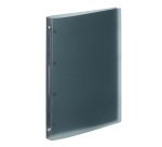 Classeur 4 anneaux plastifié Viquel A4 Dos 2,5 cm - translucide noir