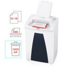 Destructora de documentos hsm securio af500 capacidad corte 16 hojas en particulas destruye grapas clips cd y