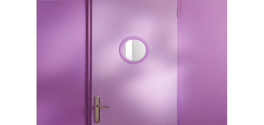 Hublot de porte rond
