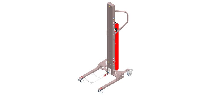 Gerbeur Astair levée électrique avec éperon à galet et plateau V 30 kg course de levée 1200 mm