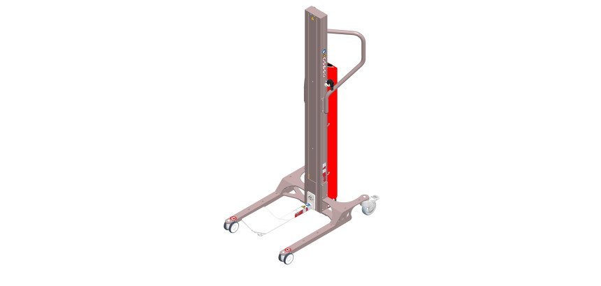 Gerbeur Astair levée électrique avec éperon à galet et plateau V 30 kg course de levée 1200 mm