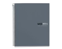 Notebook The Original, Couverture rigide, A5, quadrillage 5x5 mm, 80 feuilles de 1 couleurs, Miquelrius, Grafit.

