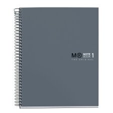 Notebook The Original, Couverture rigide, A5, quadrillage 5x5 mm, 80 feuilles de 1 couleurs, Miquelrius, Grafit.
