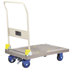 Prestar® Chariot pliable avec frein plateau polypropylène 300 kg 900 x 600 mm
