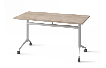 Inklapbare tafel POLLY, L.140 x D.70 cm, blad in iep
