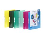 Classeur 2 anneaux plastifié Viquel Propyglass personnalisable A4 – Dos 2.5 cm couleurs assorties translucides