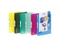 Classeur 2 anneaux plastifié Viquel Propyglass personnalisable A4 – Dos 2.5 cm couleurs assorties translucides