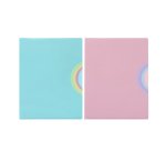 Pochette coin A4 - 4 positions - VIQUEL RAINBOW PASTEL - couleurs assorties