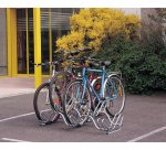 Râtelier 3 vélos sur 2 niveaux - Côte à côte