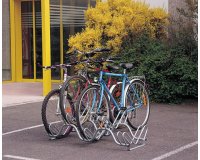 Râtelier 3 vélos sur 2 niveaux - Côte à côte