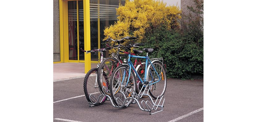 Râtelier 3 vélos sur 2 niveaux - Côte à côte