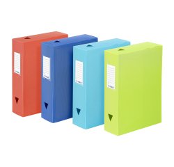 Boîte de classement CLASS DOC A4 Dos 8 cm - polypropylène - FEEL'EASY VIQUEL - coloris assortis