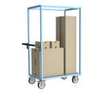 Servante multi-niveaux plateau tôle galvanisée 500 kg 1000 x 600 mm roue TPE