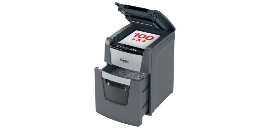 Destructora automática Rexel Optimum AutoFeed 100M de microcorte