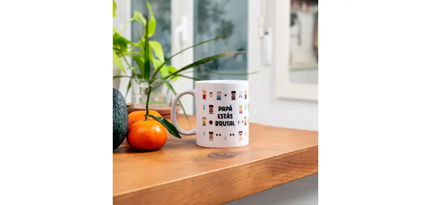 Taza ''Papá estás brutal''